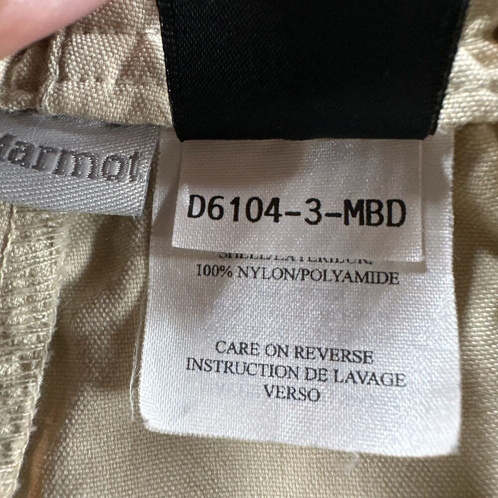 Marmot Beige Nylon Hiking Outdoor Pants Size L Cargo Baggy - Picture 4 of 10